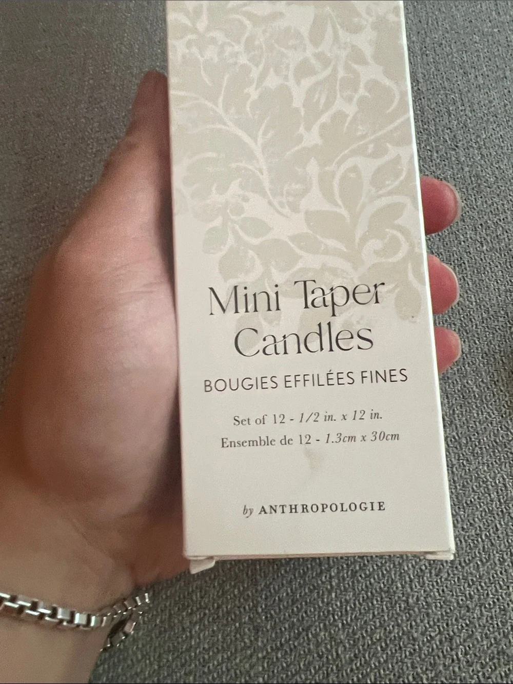 Anthropologie Burgundy Mini Taper Candles - Deep Wine Set 5 of 12